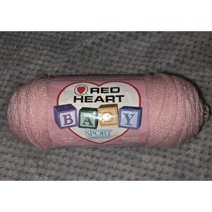 Red Heart BABY SPORT POMPADOUR  Yarn #1722 Lt Pink New